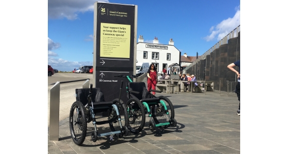 Mountain Trike Wheelchairs delivered to the Giants Causeway Northern Ireland 