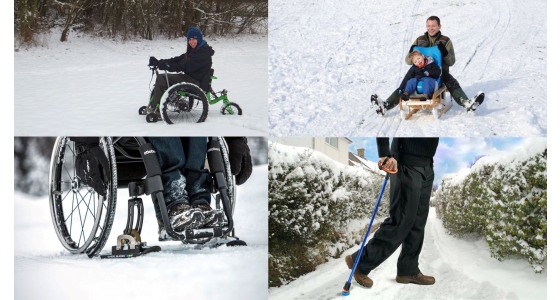 Embrace The Winter Weather - Snow wheelchairs, Rain Canopy, Special Needs Sledge