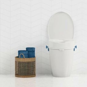 Aquatec Pure Cala Raised Toilet Seat with Lid