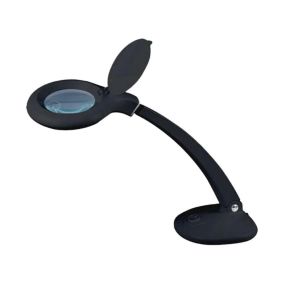 Magnifying Table Lamp - Black