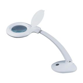 Magnifying Table Lamp - White