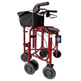 Uniscan Triumph Plus lightweight rollator walker with seat and extra stability
