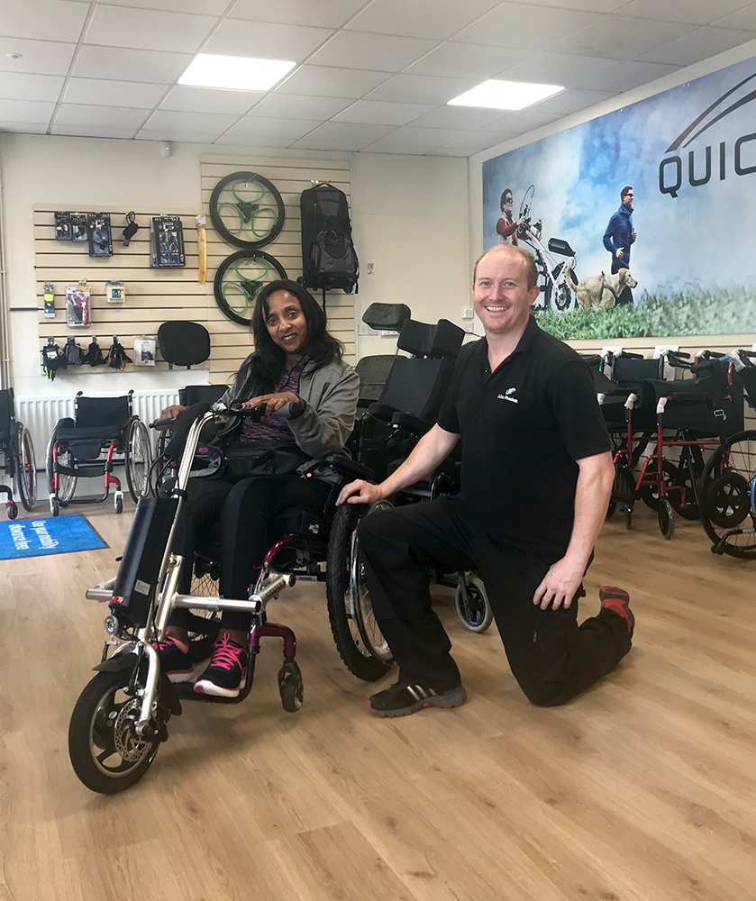 Firefly wheelchair power attachment collected by Anita Jackson